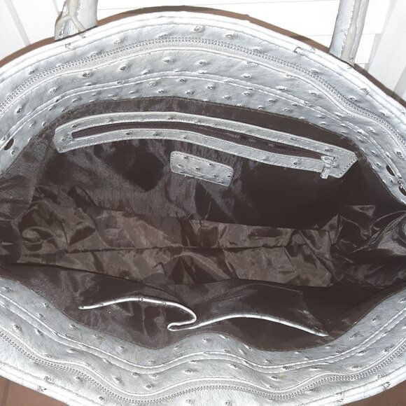 NWOT Large Hermes Ostrich Looking bag - Picture 3 of 4